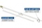 New Heavy Duty 5' 2pc. White aluminum spinning flag pole #CSP5(WH)Pole for 2.5x4 or 4'x5' flags