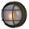 Exteriors mod z395-07 large round cast ceiling fixture rust finish