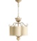 Quorum Salento 4 light dual mount fixture persion white finish uses candelabra sytle 60w bulbs