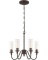 Jeremiah Modina 4 light chandelier uses 60w med based bulbs 22 1/2
