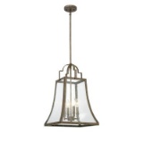 Savoy House 7-922-4-12 Belle 4 Light 14 inch Chateau Linen Pendant Ceiling Light