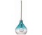 Jamie Young Company small curved pendant light #105442, gradient aqua