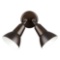 Quorum 2-light Par Flood #690-2-86 Oiled Bronze Finish