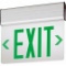 Exit-Lit LED EXIT Sign , Edge-lit, Clear Acrylic Panels #EDG 2 G EL M6 (120/277)