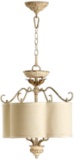 Quorum Salento 4 light dual mount fixture persion white finish uses candelabra sytle 60w bulbs