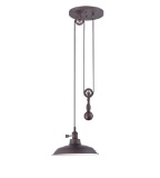 Craftmade Single Light Pulley Pendant #P400-ABZ