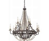 Savoy House 12-light chandelier #1-7405-12-39 Finish: Fossil Stone