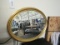Gold Oval Mirror 31 by 23 beveled glass