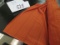 striped pumpkin orange fabric (2 1/4 bolts) selling by the yard