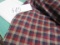 flannel navy red gray selling by the yard