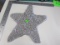 grey star applique approx 10 inch