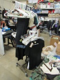 rolling 4 sides garment rack (clothes shown in picture not included)