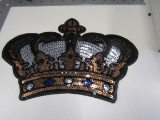 goid and black sequin crown 10