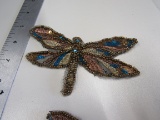 sequin and embroidered dragon flies 5