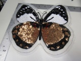8 inch sequin butterfly patch