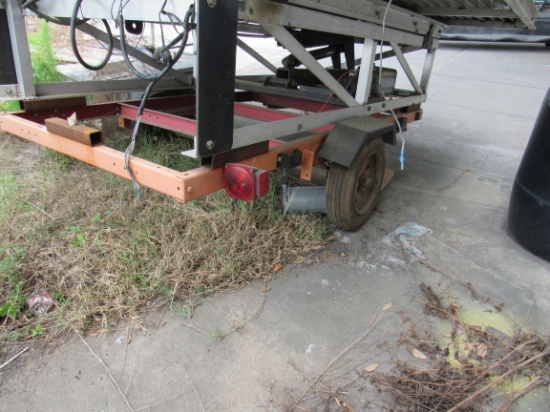 4'x8' 1200 gvw utility trailer with 12" trailer wheels