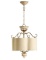 Quorum Salento 4 light candelabra style chandelier 2706-18-70 persion white finish