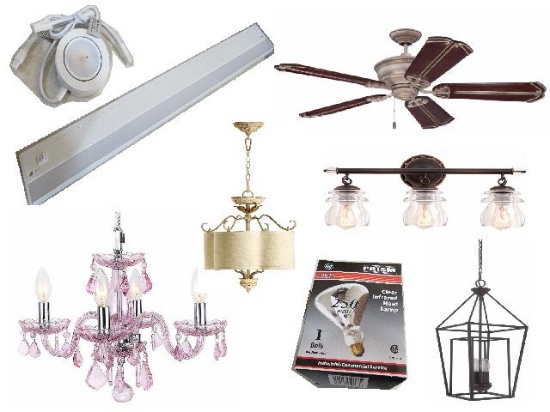 Lighting Fixture and Fan Store Inventory