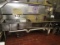 dish washing sink with spray valve and 2 mixing valves 11' long 30