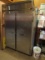 Continental stainless 2 door coolere refrigerator (contents not included)