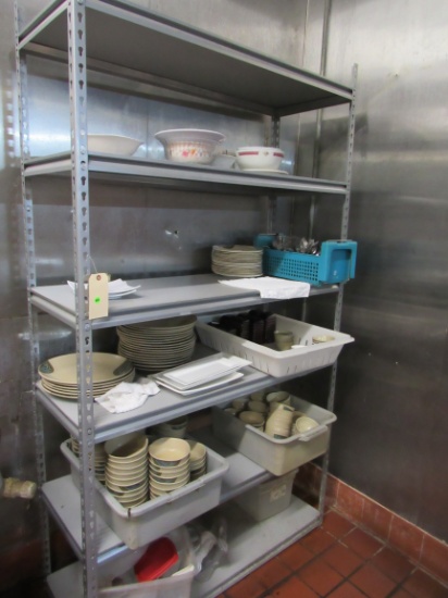 shelving unit 48" x 16" x 7' h for food storage