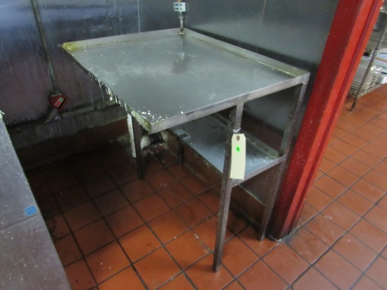 stainless steel stand and table 24" x 16"