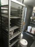 aluminum tray rack on casters