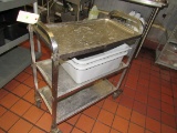 stainless steel bussing cart