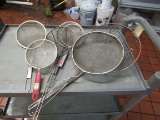 mixed lot of strainers