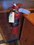 red commercial fire extinguishers (out of date)