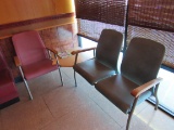 3 chair waiting room corner group with table