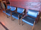 upholstered waiting room chairs