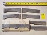 Corrugated back profile molding knife sets