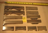 Corrugated back profile molding knife sets
