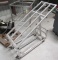 aluminum packaged meat cart with adjustable shelf
