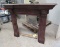 ornate Mahogany fire place mantle 56