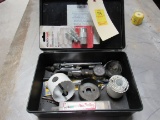 hole saw set in plastic case