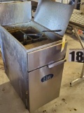 Elite 2 basket gas deep fryer with 2 baskets