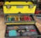 Stnaley multi drawer tool box with nut drivers, mixed tools