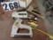 group of staplers and staples including Stanley Sharpshooter electric gun, Craftsman hand stapler ,