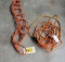 pair 25' orange electric extension cords