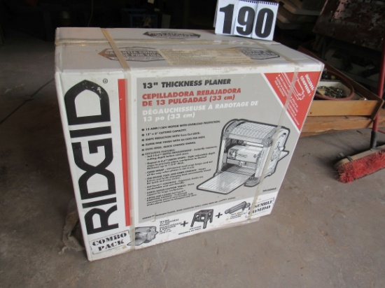 Ridgid 13" planer in unopened box