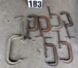 mixed size C clamps