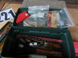 tool box with new drill bits and driver set