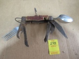 antique bone handle all purpose pocket knife