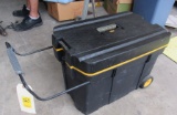 Dewalt carpenters mechanics tool caddy with interior trays for small tools and fasteners