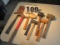 assorted mallets and hammers