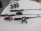 fishing rod and reel combo - includes Diawa bait caster and ugly stick rod and 2 lightweight spinnin