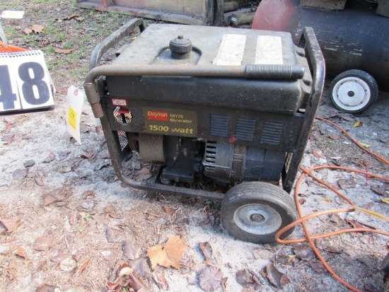 Portable Dayton 1500w generator set