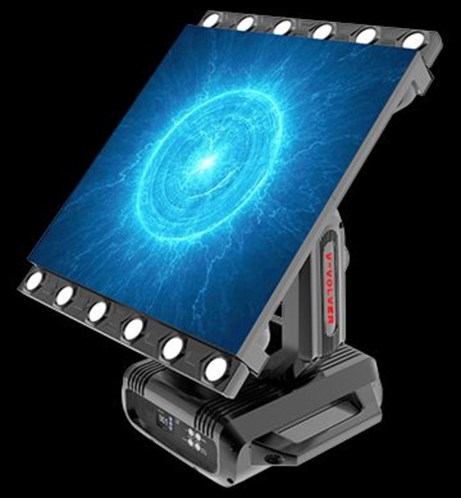 V-volver rotating rental LED video tiles with LED lights
